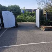 You can access the Alban Way and the ring from Morrisons carpark through these gates at the south side.