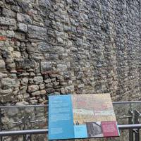 Next to the station is a substantial piece of wall, and a view of the tower, both of which allow a nice intro to the walk.