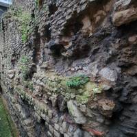 Coopers Row shows the real ground level of Roman London, which is well below the current street level.
