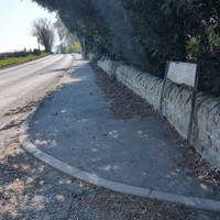 Follow the pavement along main Street