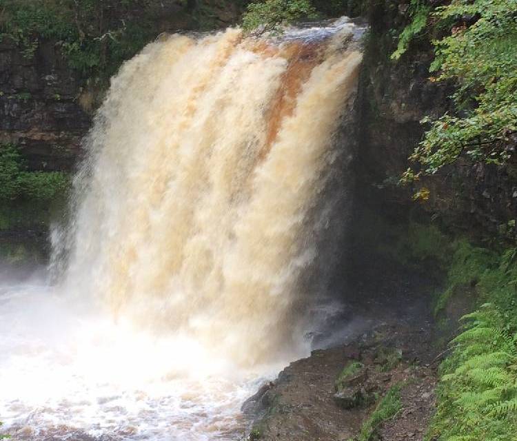 Preview of Sgwd yr Eira in flood