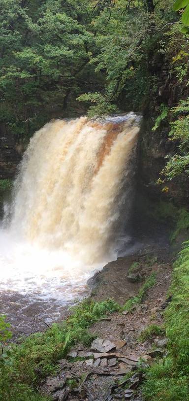 Preview of Sgwd yr Eira in flood