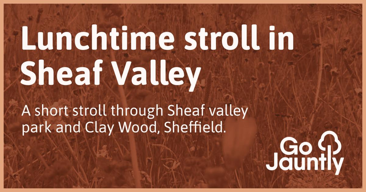 Lunchtime stroll in Sheaf Valley Go Jauntly