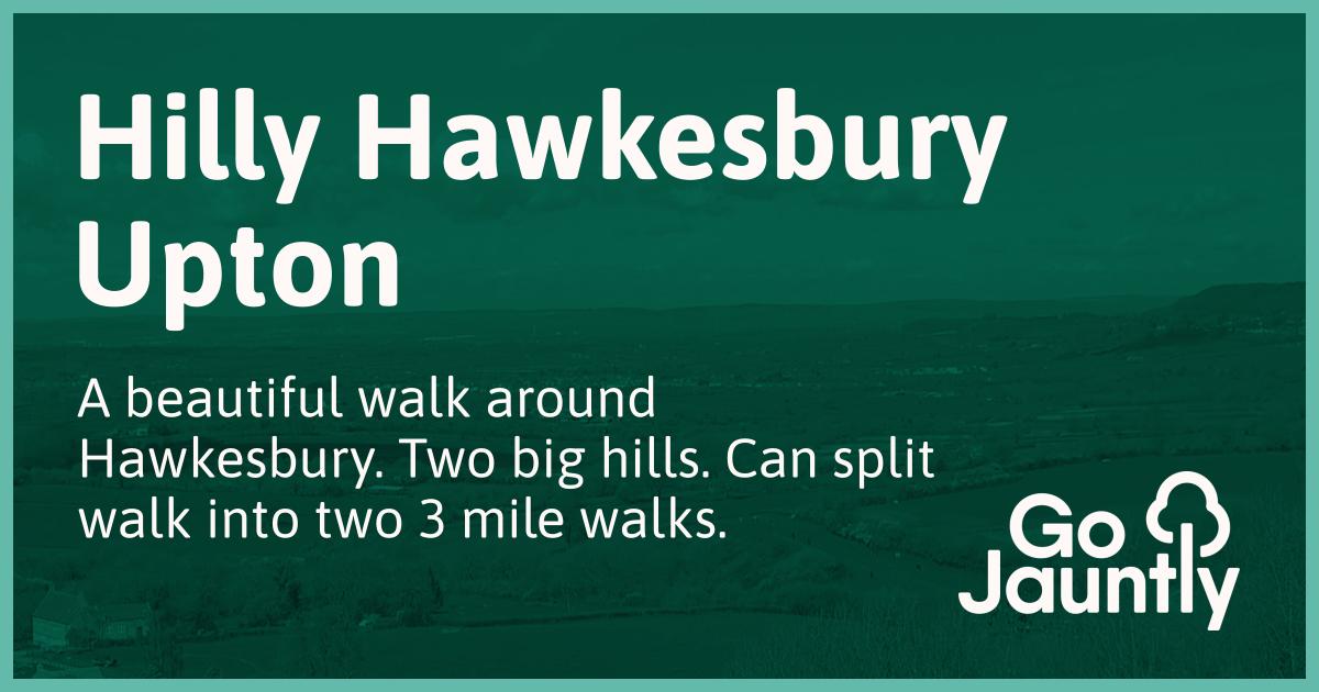 Hilly Hawkesbury Upton Go Jauntly